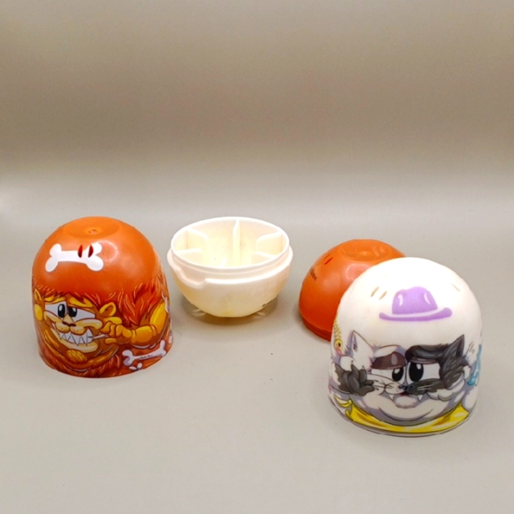 Moose Cartoon Character Egg Cups Set